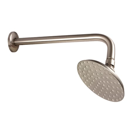 Kingston Brass K135A8CK 5-1/4-Inch Shower Head with Shower Arm, Brushed Nickel K135A8CK